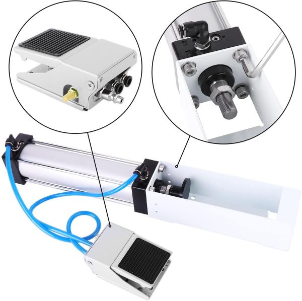 Durable Pneumatic Cylinder Aluminum Can Crusher Foot Valve Type