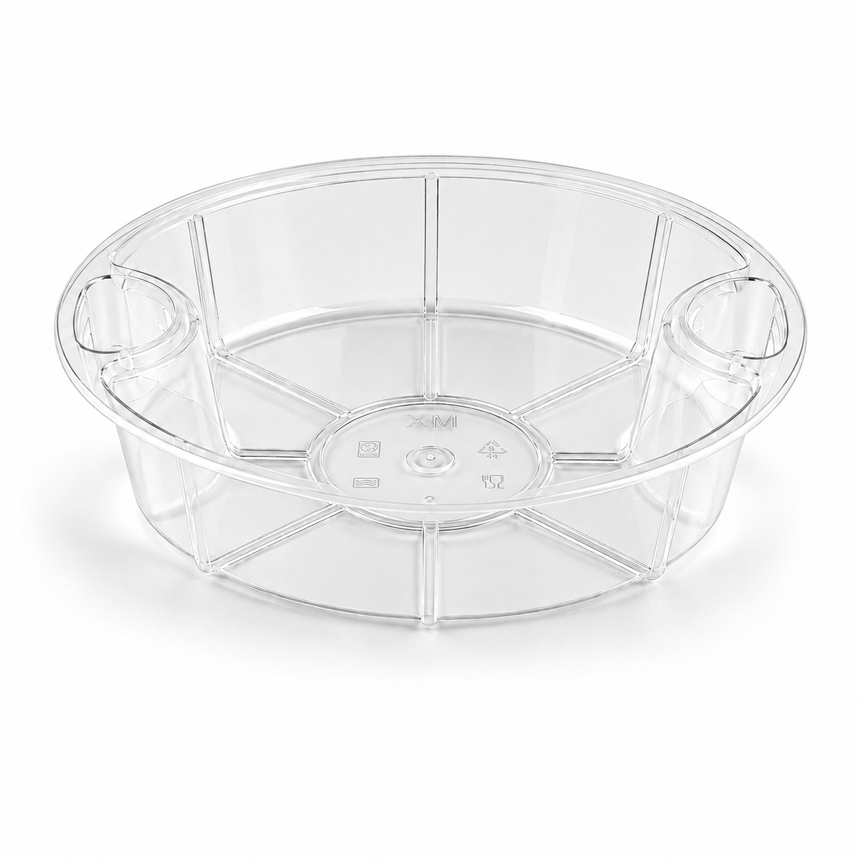 145mm Clear Ribbed Inner Tray Insert for Toppings / Combination Meals