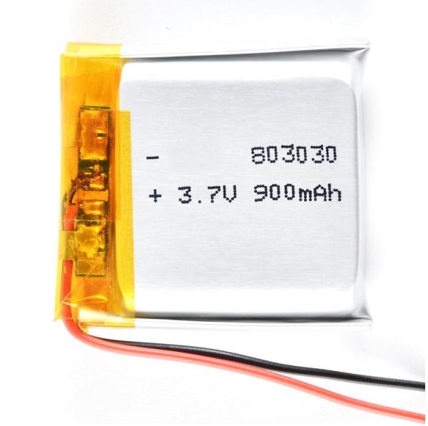 KC CB IEC62133 Rechargeable Battery Pack 900mAh 3.7 v Polymer Lithium Battery 803030 3.7v Lipo Batterie 900mah Lithium Polymer Battery