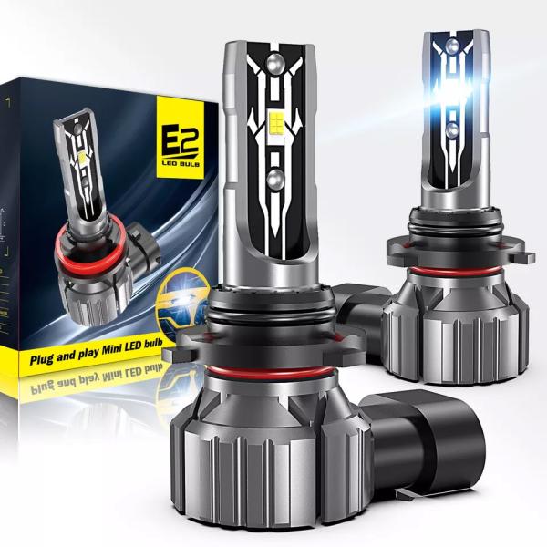 E2 Car LED Light Bulb H7 H4 H13 H1 H11 Mini Size 8000 Lumen Auto LED Lamp