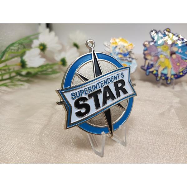 Custom Gold Plated Zinc Alloy Sports Medal with Soft Enamel for Awards and Souvenirs