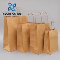Saco de papel Kraft marrom com alça Saco de embalagem de alimentos Máquinas biodegradáveis