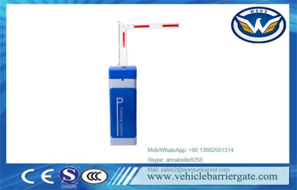 Blue Color Automatic Vehicle Barrier Remote Controlled For Car Parking System
