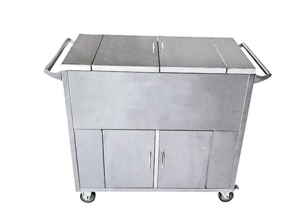 Medical Trolley Two Door Stainless Steel Case Carts For CSSD