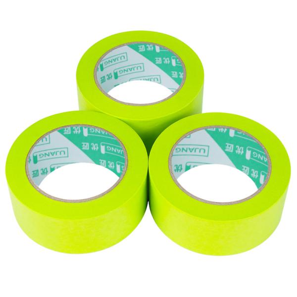 Green Masking Tape Uv Resistance 30 Days High Temperature 120 Degrees Washi Paper Painter Tape For Car Automotive Painting