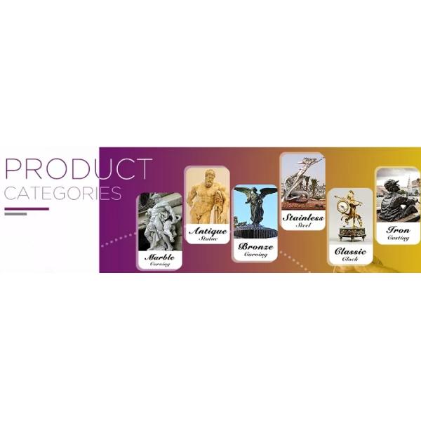 Western style life size white marble stone man statue sculpture