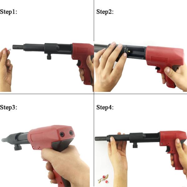 335mm Total Length 307 Automatic Ejection Concrete Power Tool Pistol for Construction