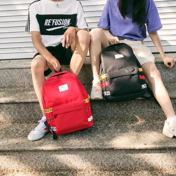 Schoolbag female Korean version of high school students backpacks large capacity backpacks male street photo trend