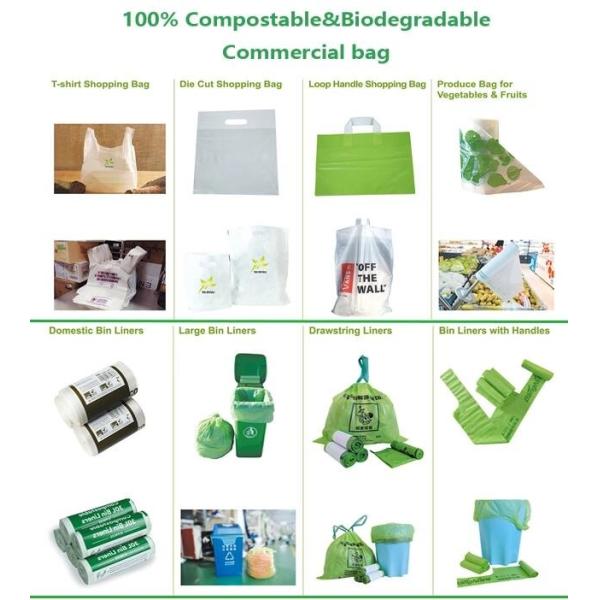 Food Waste Caddy Liner Compostable Garbage Bags Including 50 Bags, Compostable t-shirt bag, degradable bag manufacturer