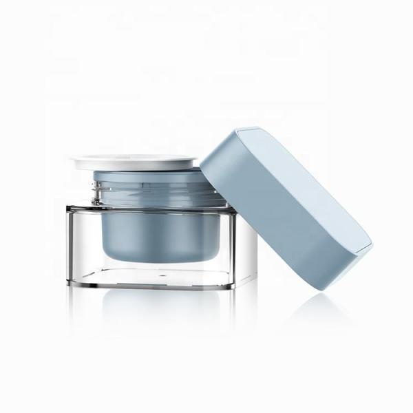 50g Blue Sunscreen Container Round Eye Cream Cosmetic Jar For Skin Care