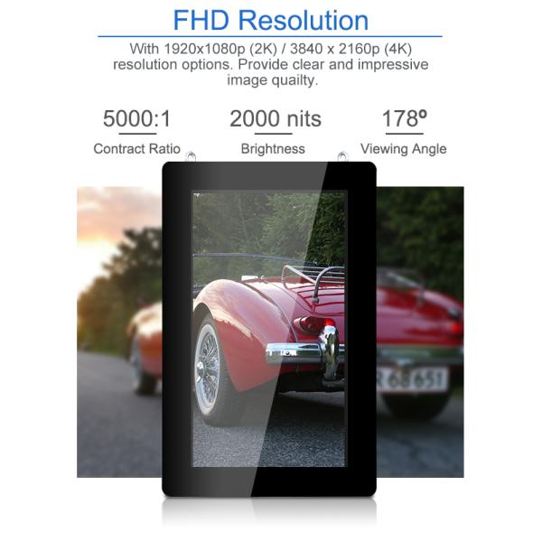 Signage CMS IP55 на открытом воздухе LCD цифров для рекламировать вертикаль/горизонтальный индикатор