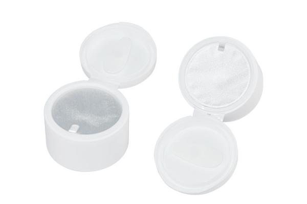 Frascos de creme cosmético 100g PP Flip com ímã colher folha de alumínio vedação vedação