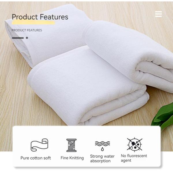 На заказ Углубленное 21S 100% хлопковое полотенце для пятизвездочных отелей Быстросухое и долговечное