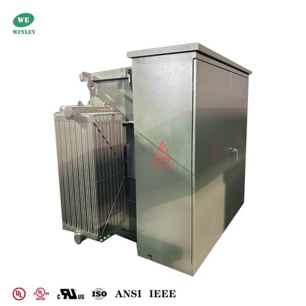 アメリカ規格 UL/CUL 認証 2000Kva 三相パッドマウント変圧器 12470V ～ 480V 液体充填配電用変圧器