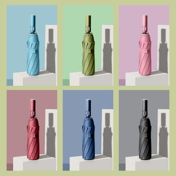 Transparency Crystal Mechanical Handle Umbrella 105cm Open Diameter Automatic Open Style