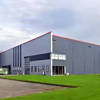 Fast Erection Recyclable Metal Frame Structure Prefabricated Logistics Warehouse