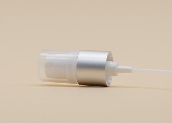 18mm Fine Mist Sprayer Pump With Matt Silver Closure Clear Half Cap