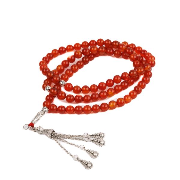 33 99 Factory Custom 8mm Natural Stone Beaded Tasbih Muslim Islamic Prayer Beads