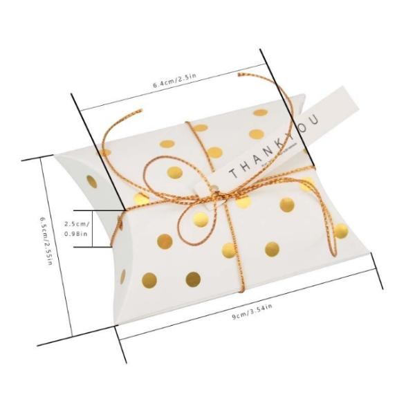 коробка конфеты подушки упаковки еды белого картона 250g Biodegradable бумажная утюжит золотое