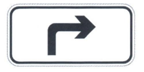 Low Cost Rectangular Shaped Sign Outdoor Direction Sign White and Black Traffic Plate On Sale