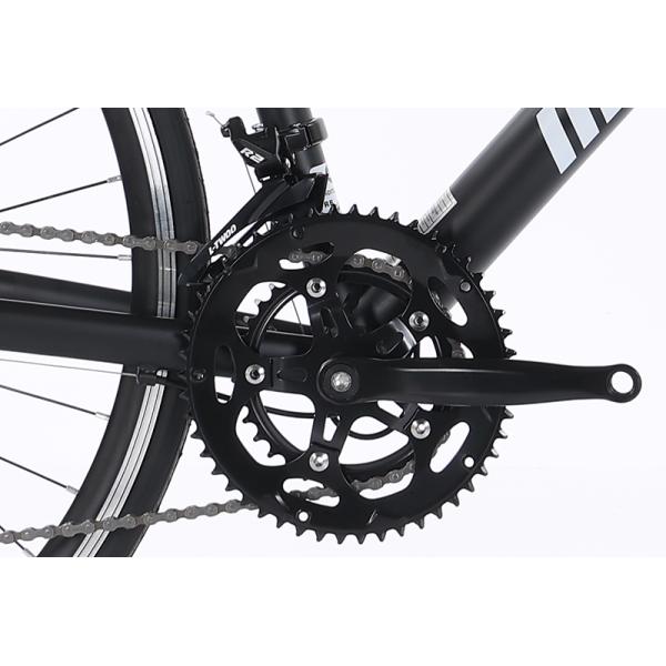 GOMID Alloy Road Custom Bicycle 700c Hybrid Road Bike With Simulated Carbon Fiber Frame