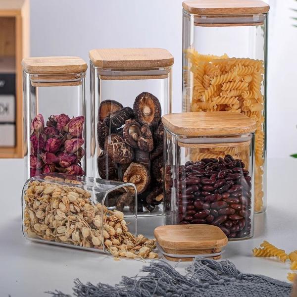 Bamboo Wooden Lid for Airtight Glass Jars Customizable