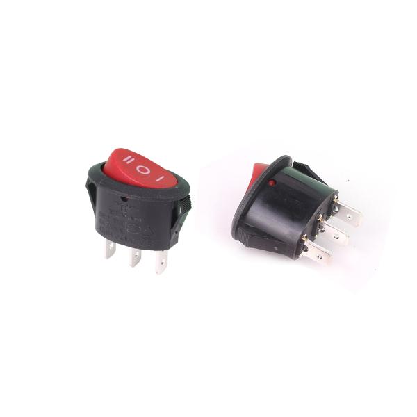 12 Volt Lighted Rocker Switch Spst 3 Connections For Electronic Equipment
