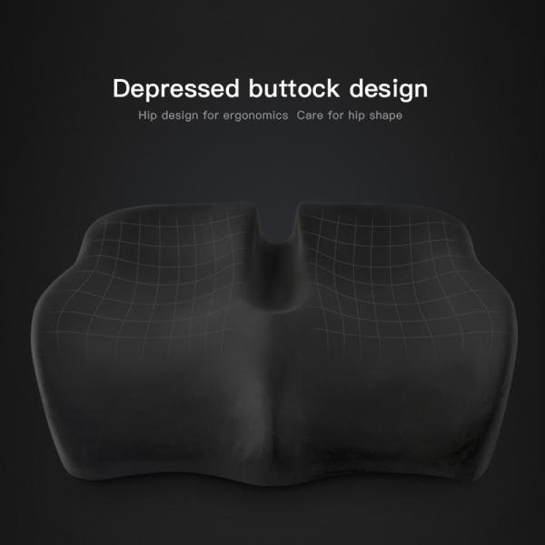 760g Memory Foam Seat Cushion for Coccyx Support in Comfortable Office and Car