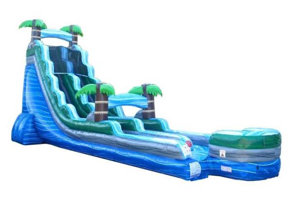 La Chambre de rebond de glissière d'eau d'amusement, le glissement gonflable N glissent 15*6*7m résistant
