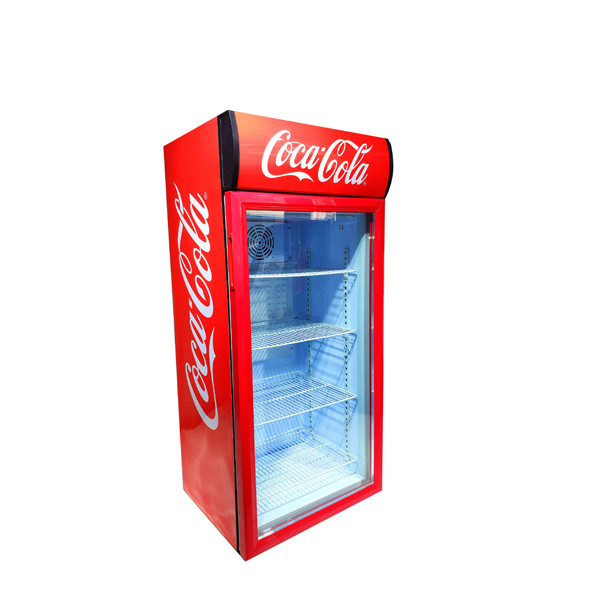 130L commercial mini fridge glass door refrigerate display used beverage cooler SC130B