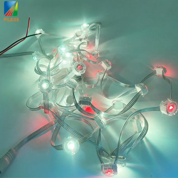 IP67 UV anti-frío SK6812 DMX 20MM RGBW luz LED de píxeles para la pantalla LED al aire libre material plástico de Navidad