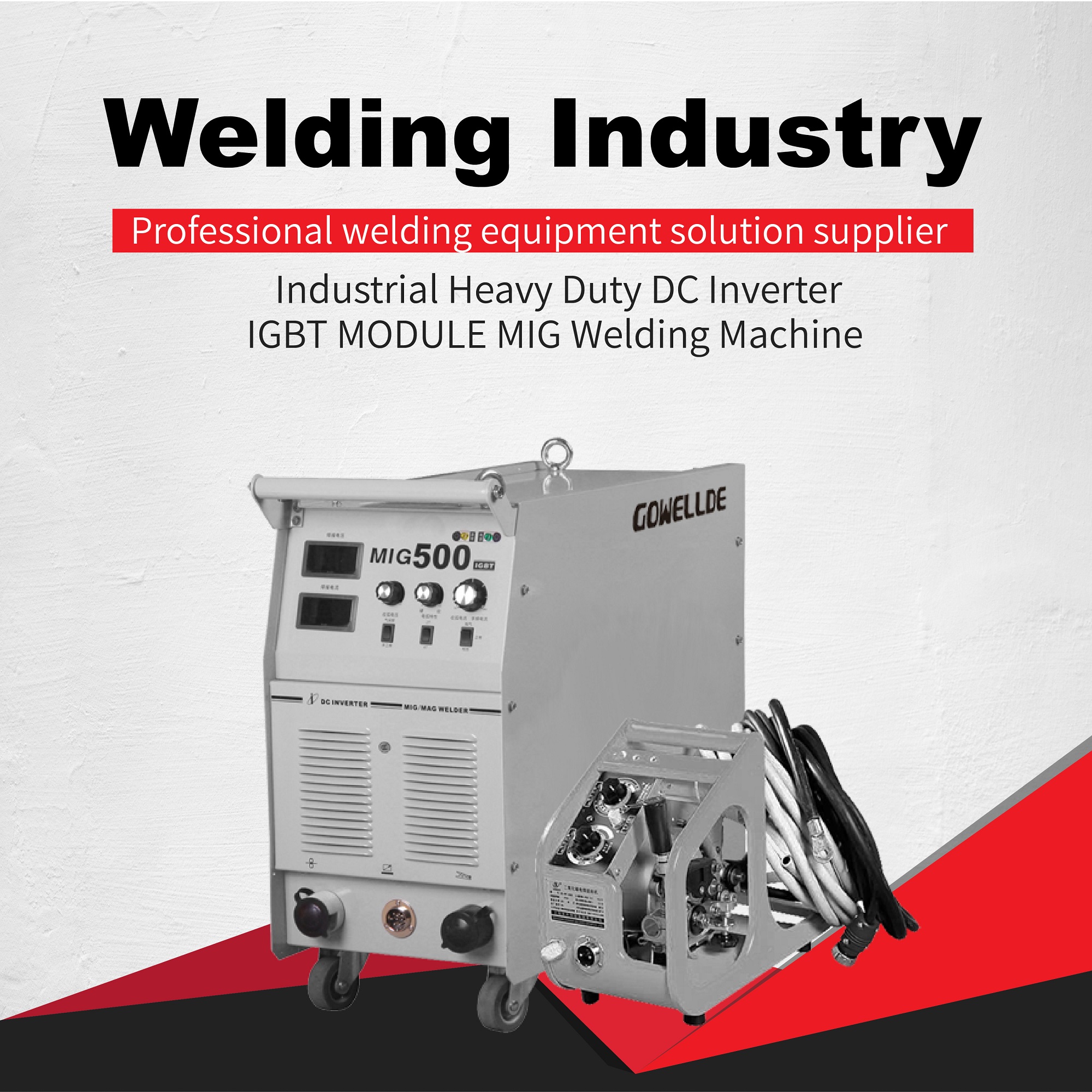 Сварщик ручки MIG панели цифров сварочного аппарата MIG инвертора IGBT Gasless