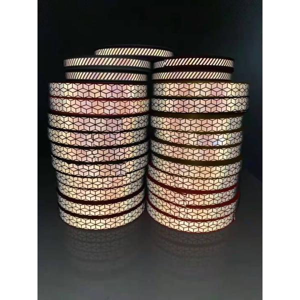 Sew On CE EN20471 Reflective Safety Material Ribbons Yellow Silver Orange Rainbow 100% Polyester 400 CPL CN FUJ WRS
