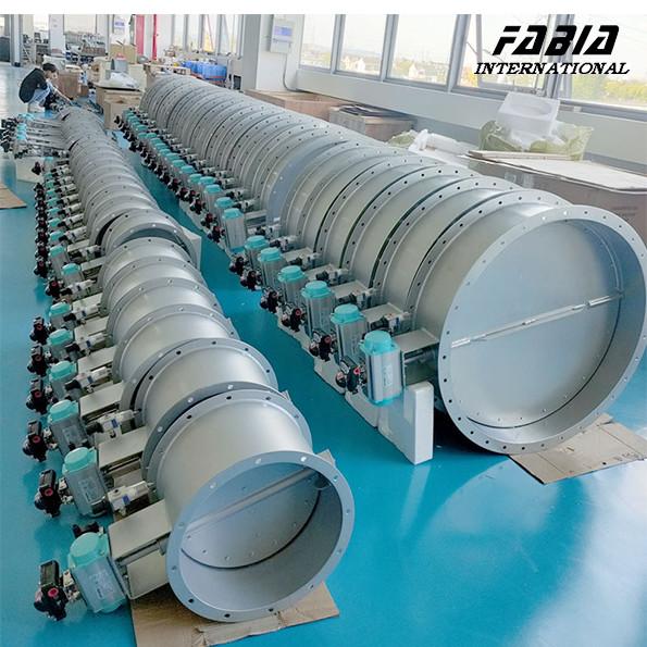 18 polegadas de flange de aço inoxidável pneumático válvula borboleta vedação apertada para tratamento de água e distribuição