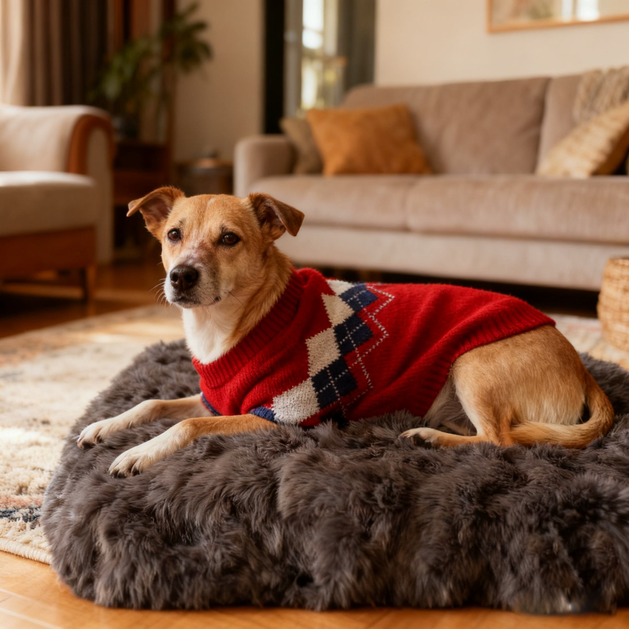 Wholesale Warm Knitted Dog Sweater - Elegant Gentleman Style Windproof Pet Knitwear for Winter
