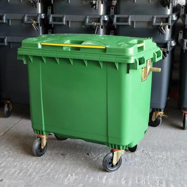 Commerce intérieur et commerce extérieur poubelle personnalisée Pas besoin d'assemblage Capacité 1100 gallons