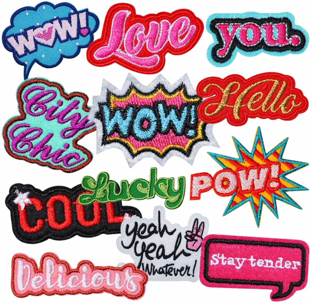 Custom Pink Sequin Applique Iron-On Embroidery Patches Resin & Felt Fabric for Clothing & Hat Decor