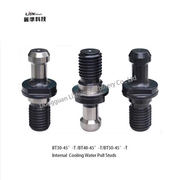 Bt40 Cnc Milling Machining Parts 45 Degree Pull Stud Coolant For Tool Holder