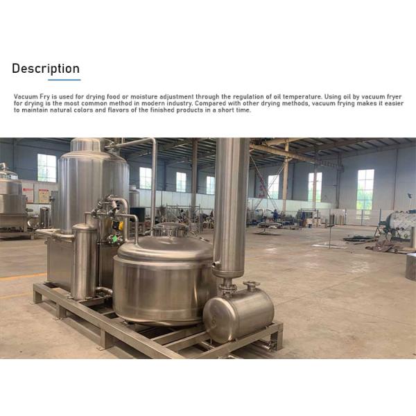 Electric Vegetable and Fruit Vacuum Frying Machine VF800 for Customer Requirements