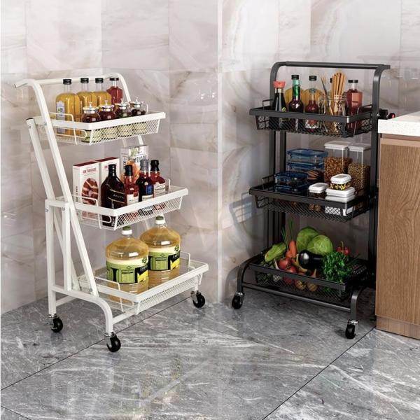 Anti Corrosion Telescopic 25kg Bearing Metal Trolley Cart