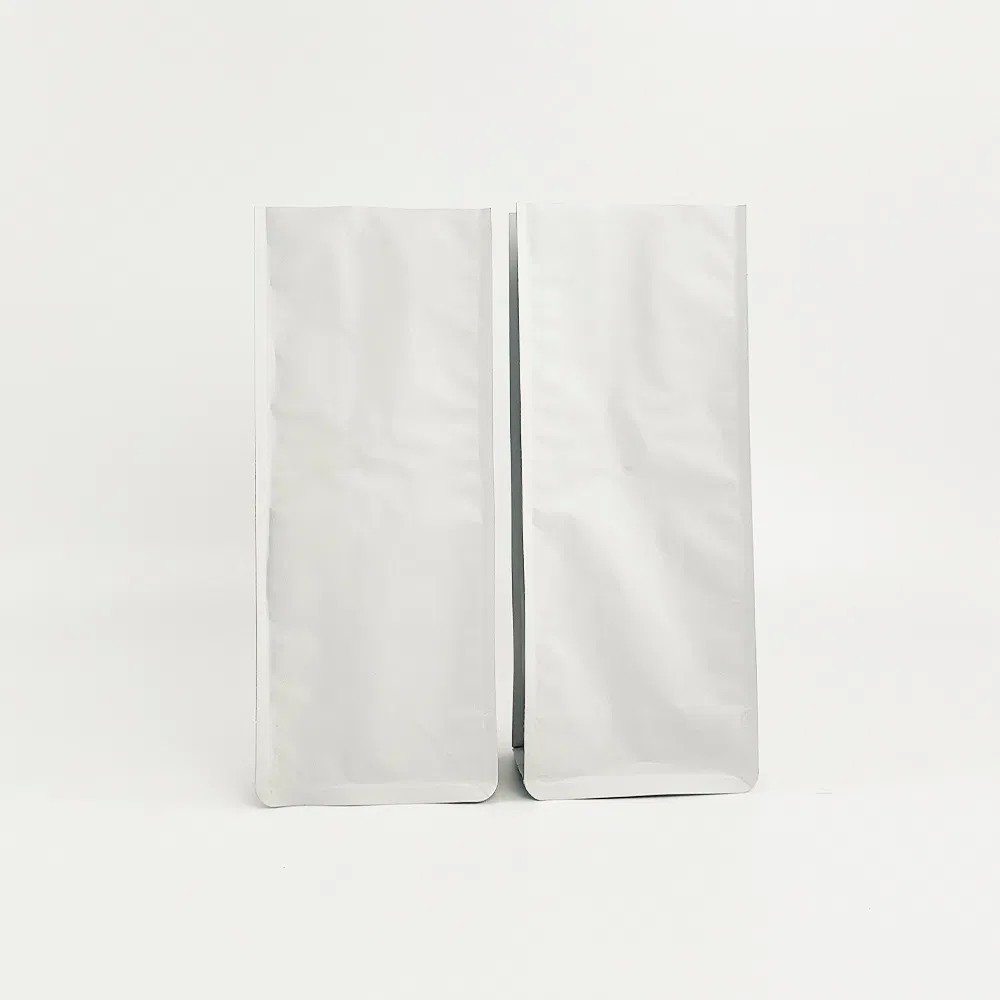 One Way Valve Coffee Beans Resealable Zipper Flat Bottom Plastic Mylar Bag Custom Printed