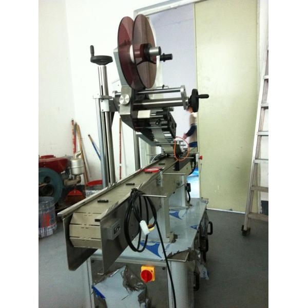 Adhesive Type Flat Surface Labeling Machine Top Label For Cap