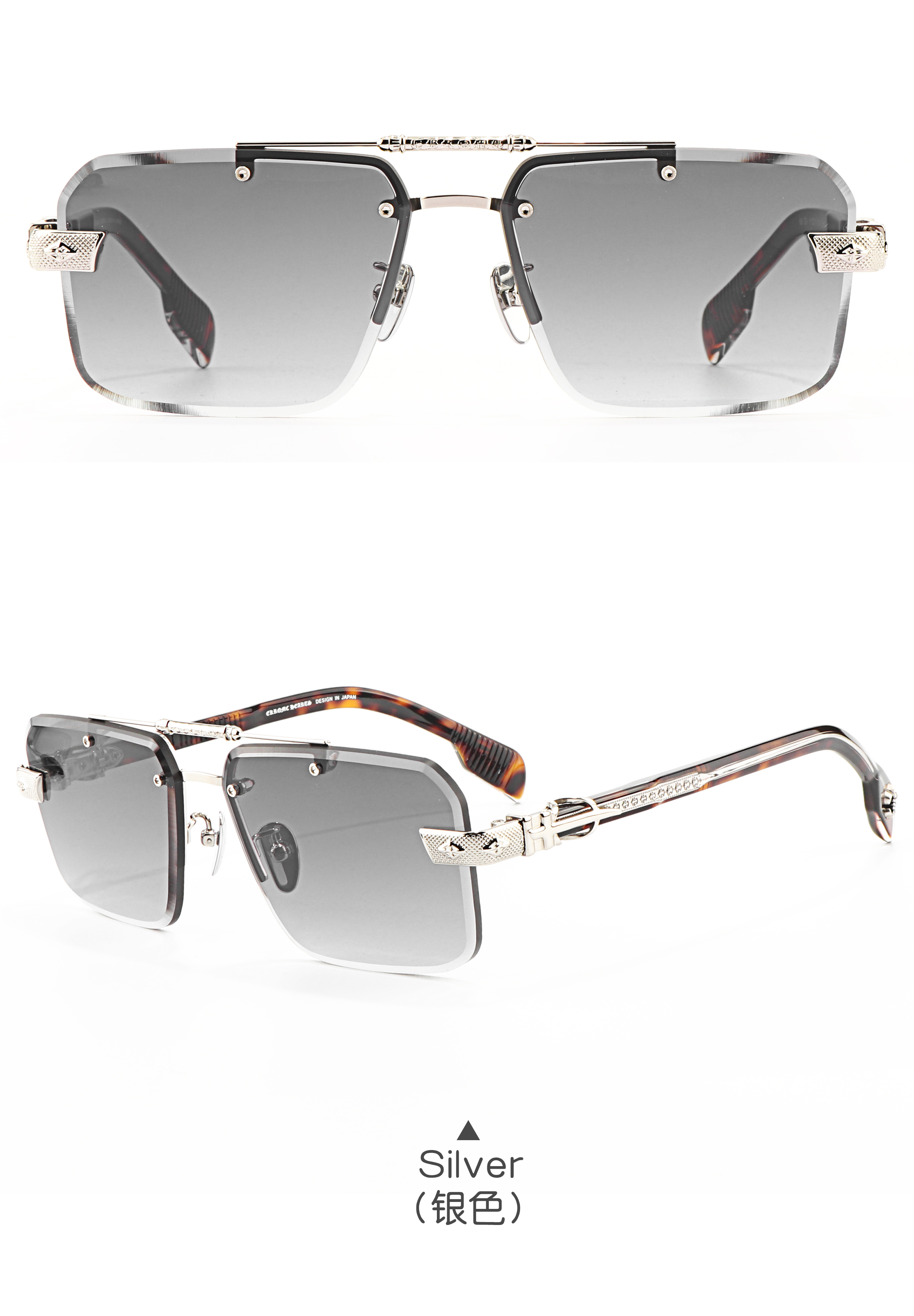 Half Frame Glasses for Men Luxury Brand Designer Shades Male Designer Y2k High Quality Sunglasses for Women Summer 2025 Styles