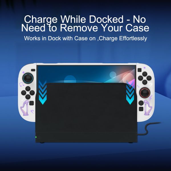 Soft Cream White Split-Face Protective PC Case - Cute Cartoon Girl Design for Nintendo Switch 2