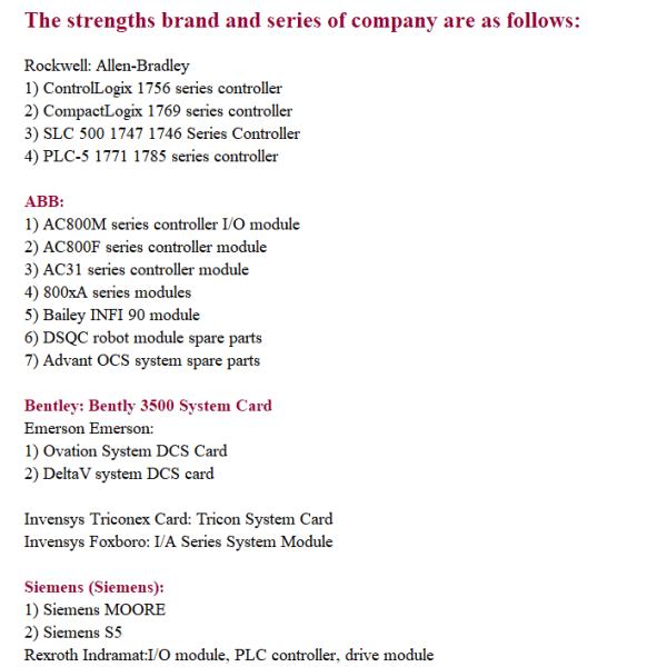 Módulo de entrada de Triconex DI6503/DI 6503 Digitaces para el control de proceso