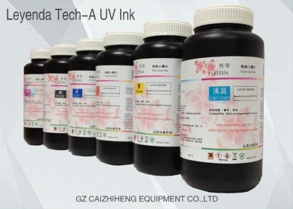 Odorless Rigid LED UV Ink , Leyenda Ricoh Fast Curing UV Printing Ink