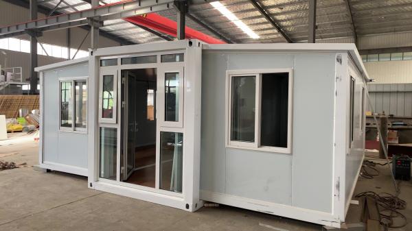 White Gray Blue Red Expandable Container House Affordable Space Saving Solution