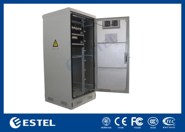 40U IP55 Galvanized Steel Intelligent Outdoor Cabinet With 1500W Air Conditioner