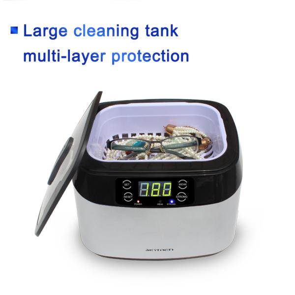 Degassing Portable Ultrasonic Cleaner 1.2L For jewelry cleaning