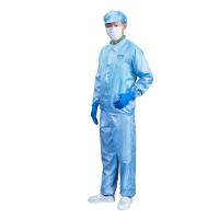 le laboratoire d'esd enduit le travail antistatique de Cleanroom vêtx la tenue blanche de pièce propre d'habillement de vêtement d'ESD
